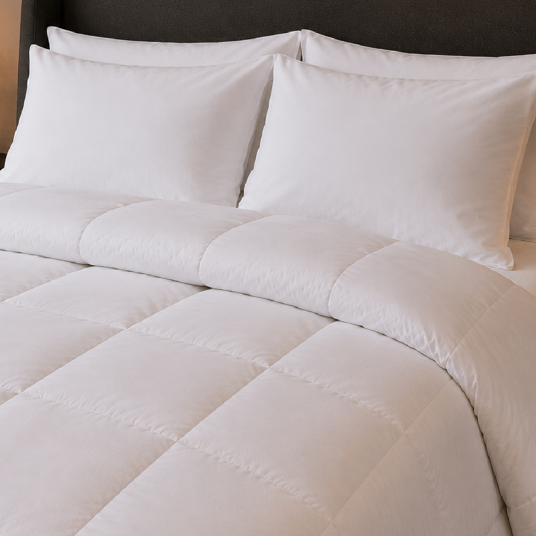 Down alternative summer duvet