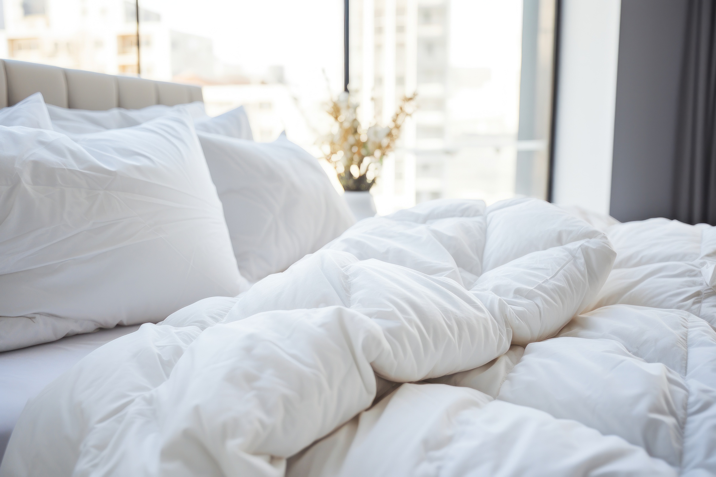 Down alternative summer duvet