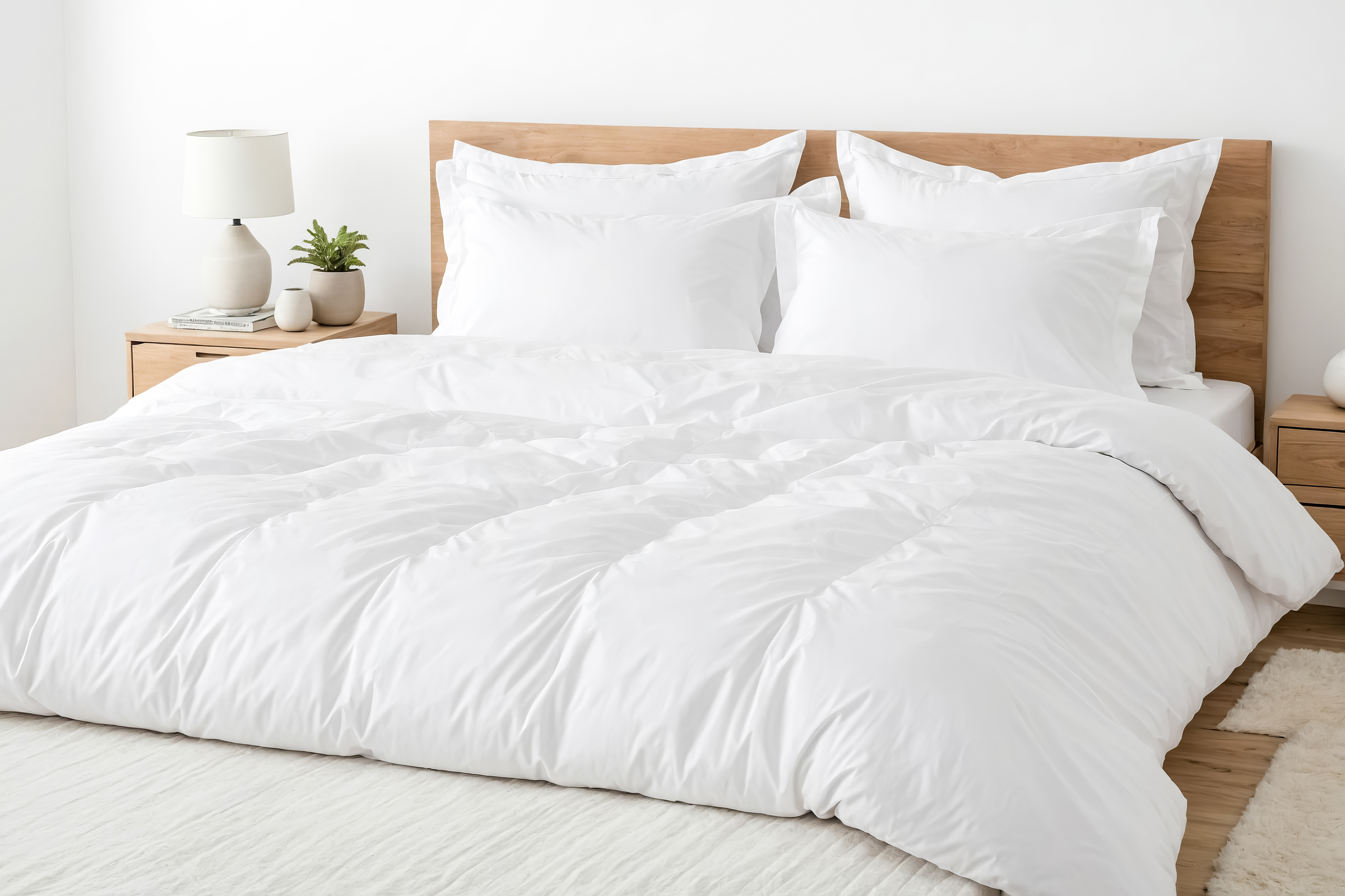 Down alternative summer duvet